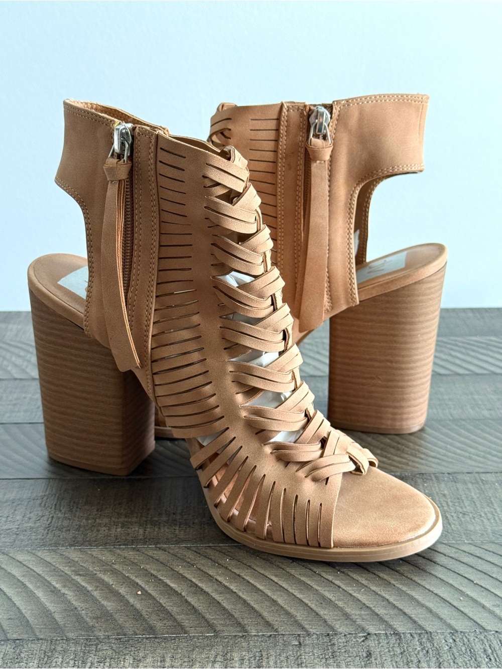 DV by Dolce Vita Ankle Booties | Open Toe Braided Style Size 9.5 - Picture 2 of 10